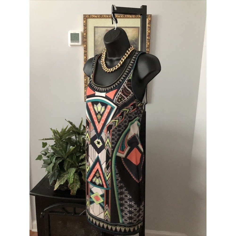 Forever 21 Womens Dress Geometric Print Sleeveless Size Medium - Picture 2 of 8